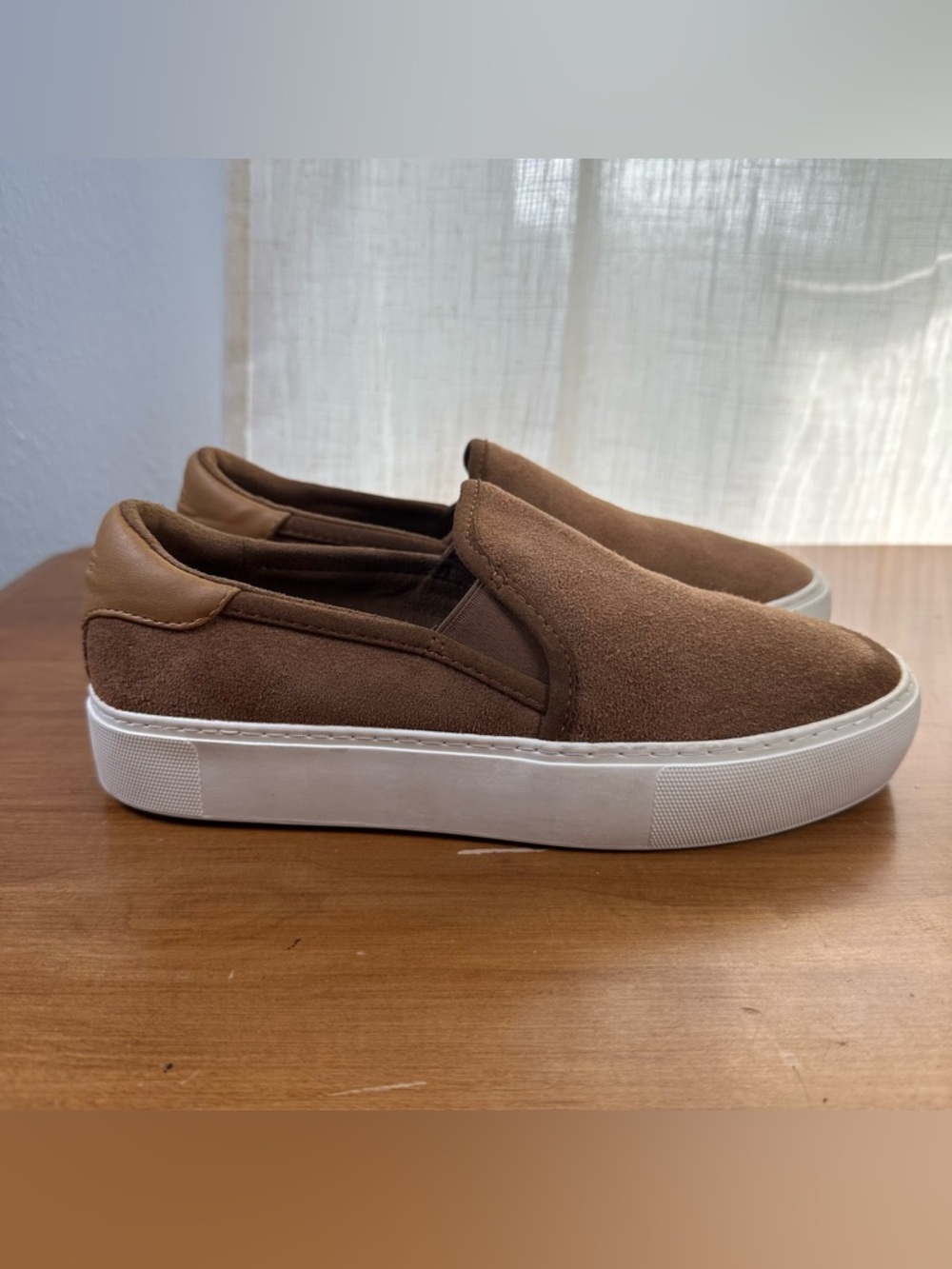 UGG Cahlvan Slip-On Sneakers Medium Brown Suede Women’s Size 7 - Picture 5 of 12